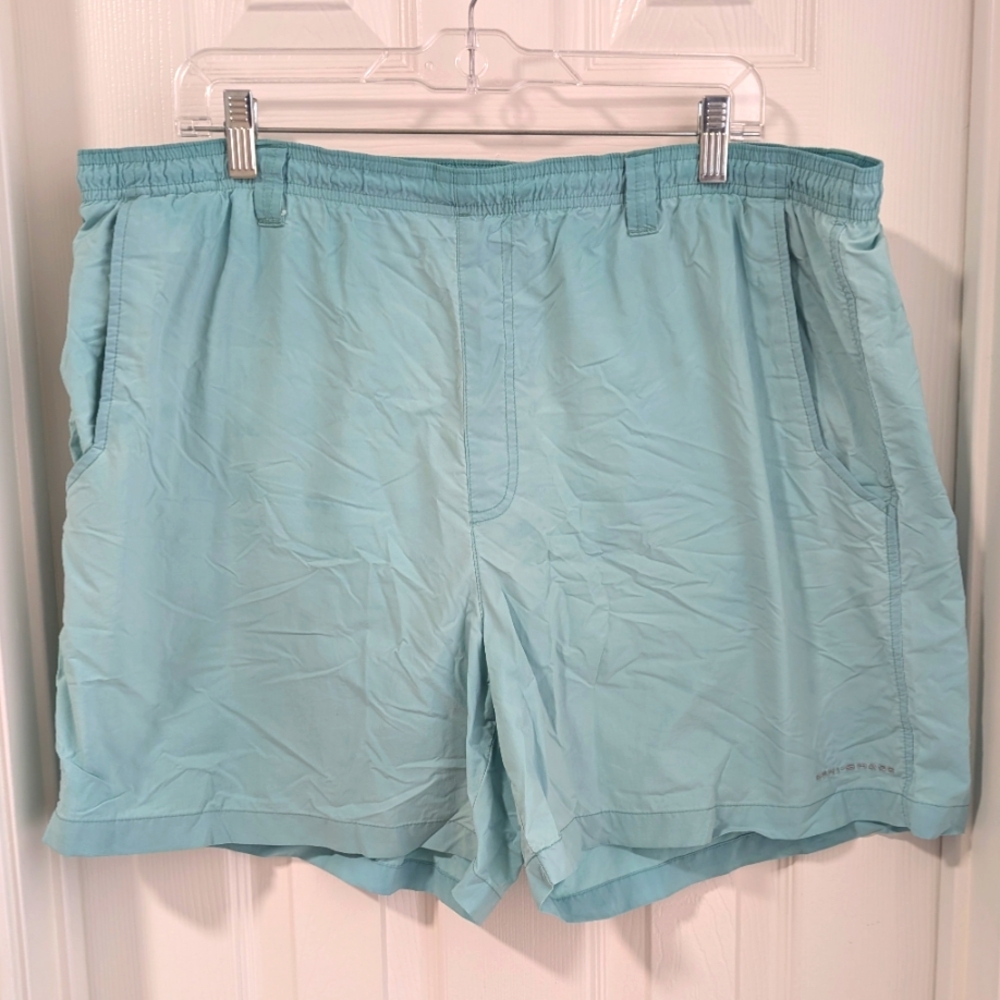 3/$10 Columbia Omni-Shade PFG Seafoam Swim Trunks